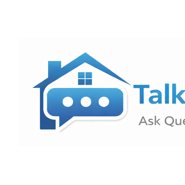 Talk to the Home logo, left half house with chat bubble icon