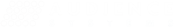Audience Systems white logo