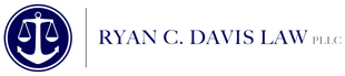 Logo for Ryan C. Davis Law, a law firm, featuring scales of justice over an anchor within a blue circle. Text: "RYAN C. DAVIS LAW PLLC".