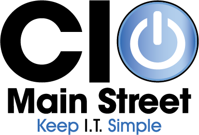 A logo for cio main street keep it simple