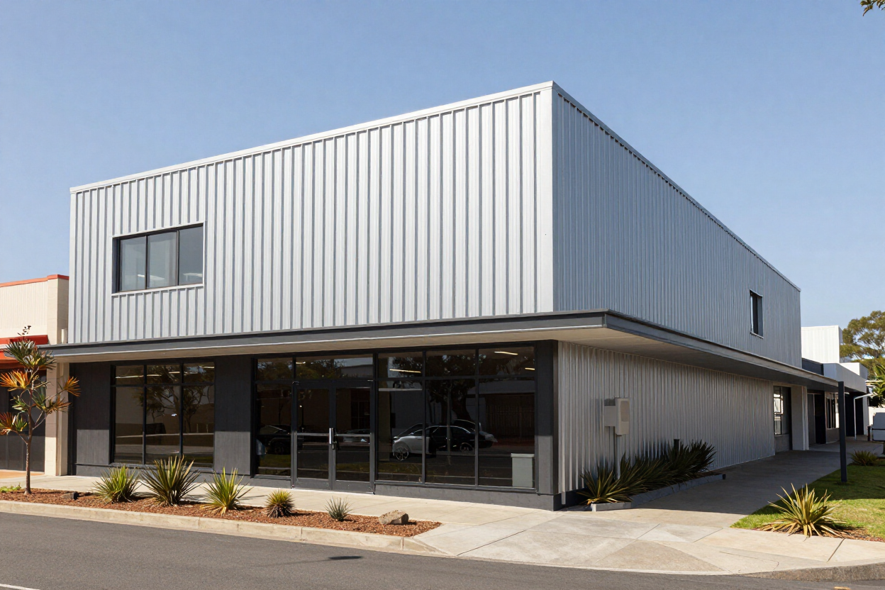 Trimdek metal cladding