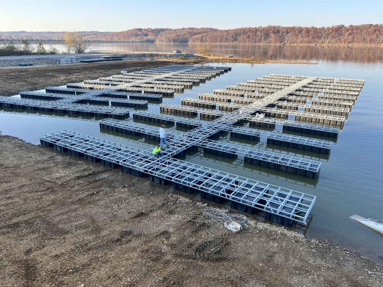 Mac's Docks Builds the Best Commercial Docks for Business Owners at Prairie Lee Lake, MO.