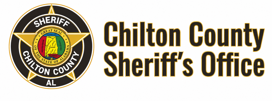 Chilton County Sheriff’s Office logo with gold-and-black sheriff emblem and text