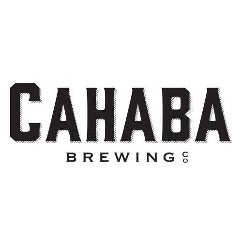 Cahaba Brewing Co. logo in black text on a white background