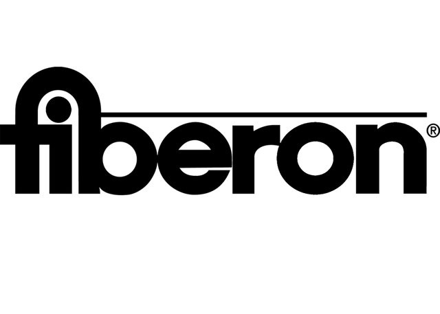 Fiberon logo in bold black lowercase text on a white background