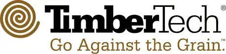 A logo for timbertech go against the grain
