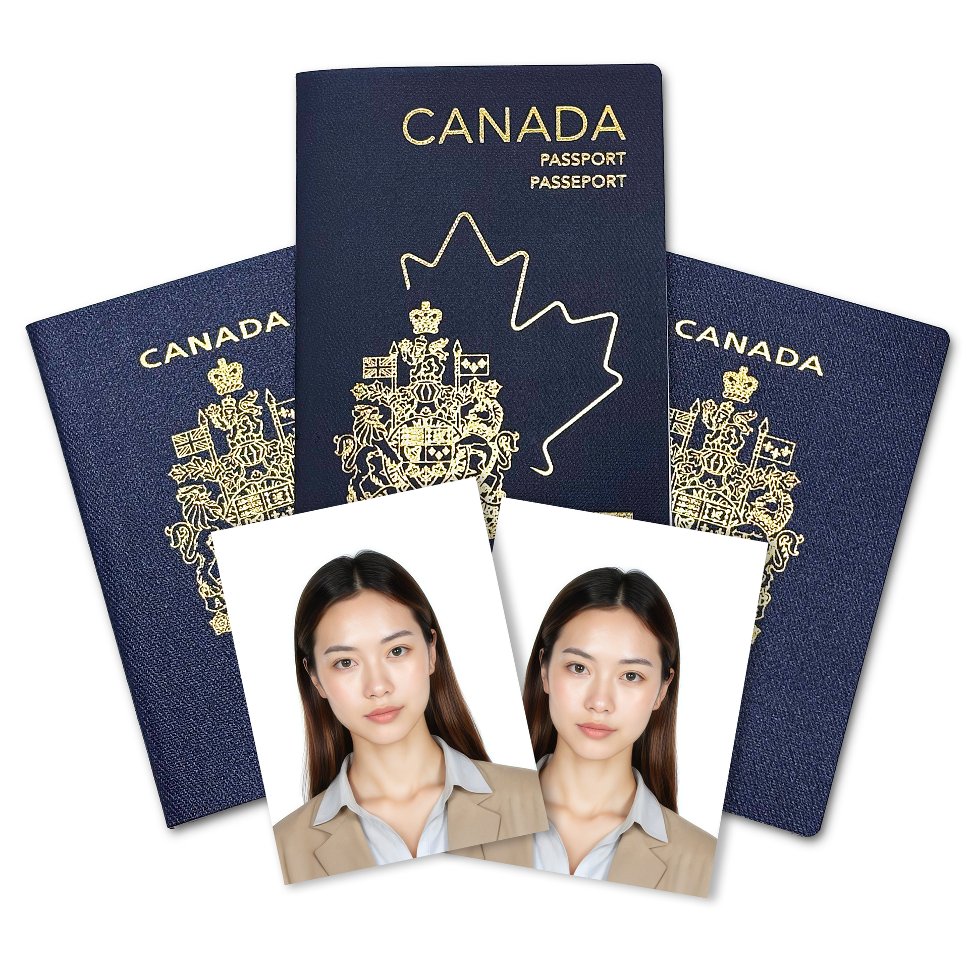Two blue passports from the united states of america