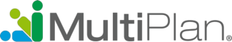 The MultiPlan logo, featuring an icon of three stylized figures in blue and green beside the text 