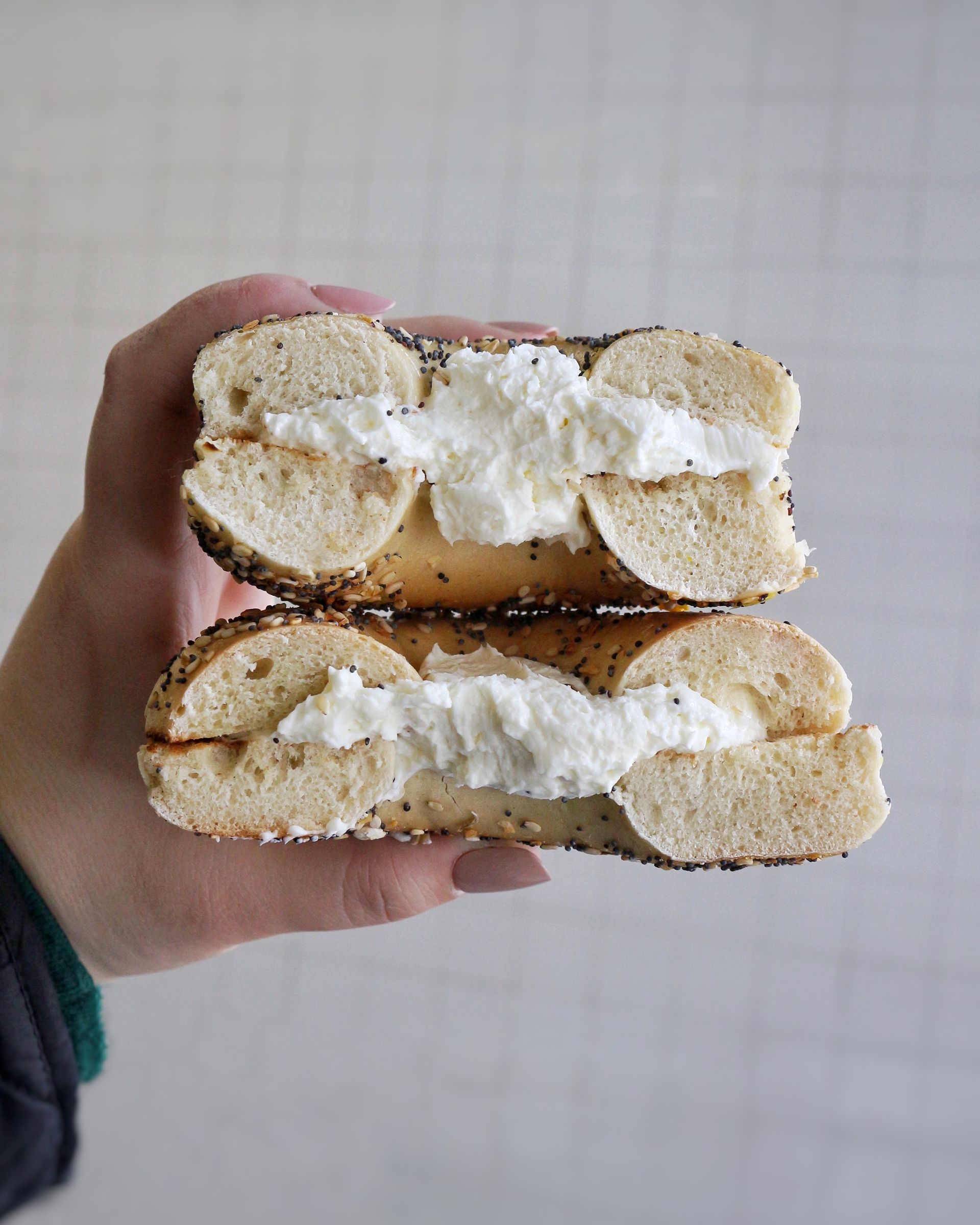 Bagel from Bagel Bob's In Geenwich Village