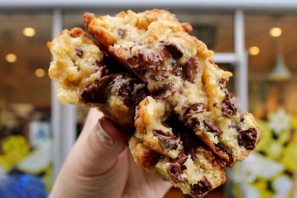 Choc chip cookie from Levain Bakery, Upper East Side NYC