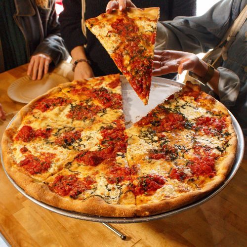 Nonna Maria pizza from Bleecker Street Pizza in Greenwich Village NYC