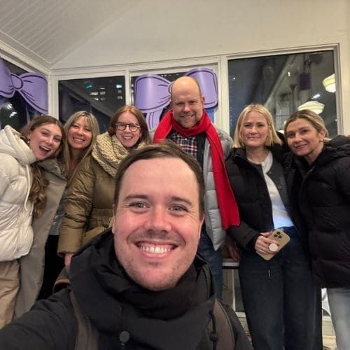 Tour Guide Ryan With Guests at Magnolia Bakery, Upper West Side