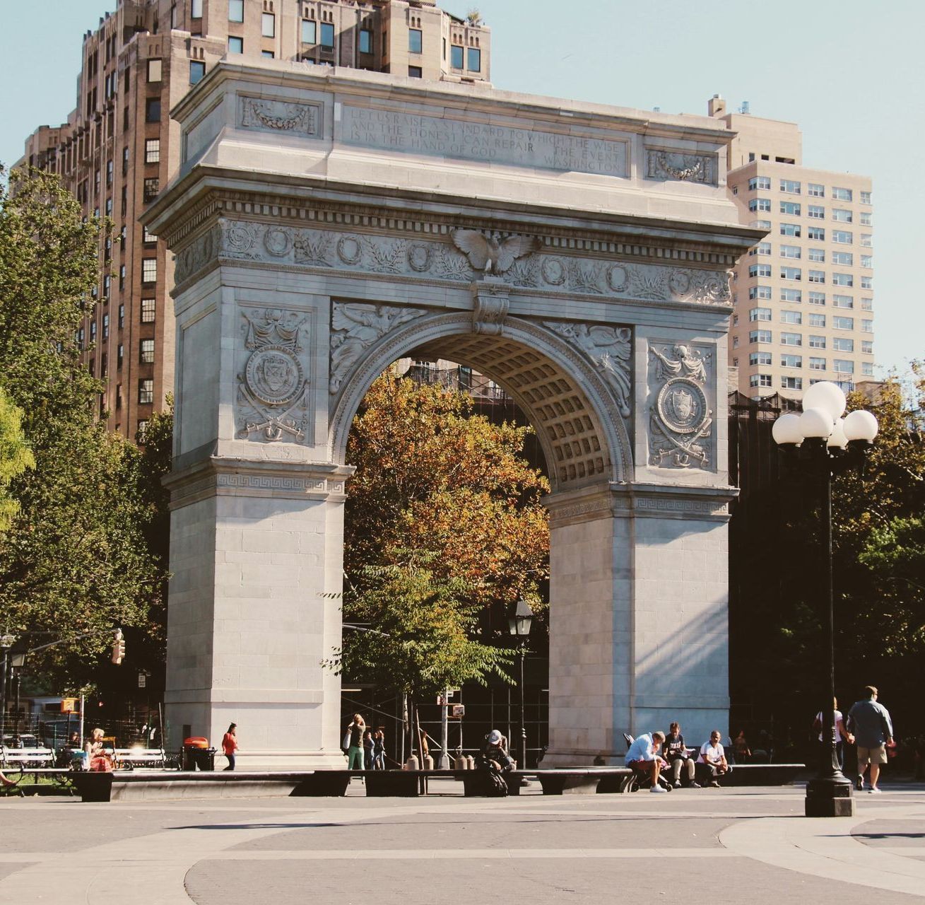 Washington Square Arch in Washington Square Park