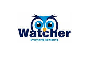 Um logotipo para observador monitorando tudo com uma coruja