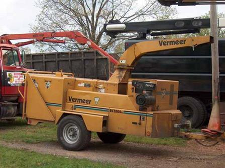 Brown's tree care chipper