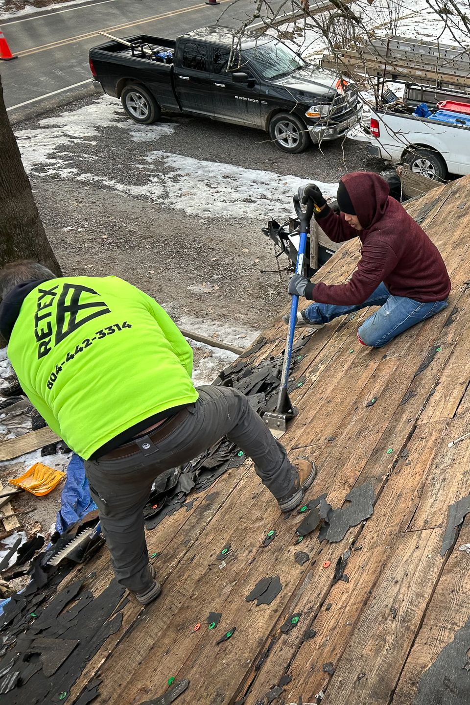 2025 Spotsylvania Roof For A Veteran projet – during installation.