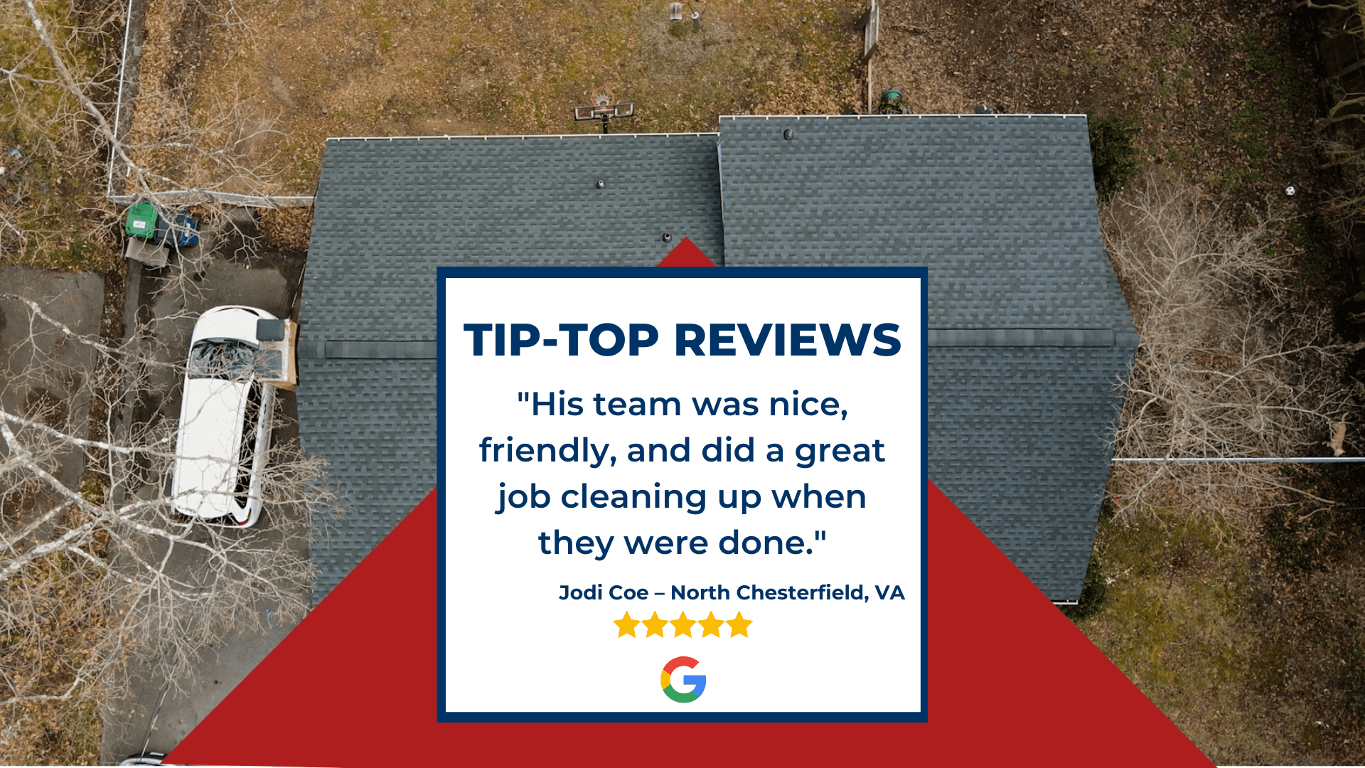 Client Google review: