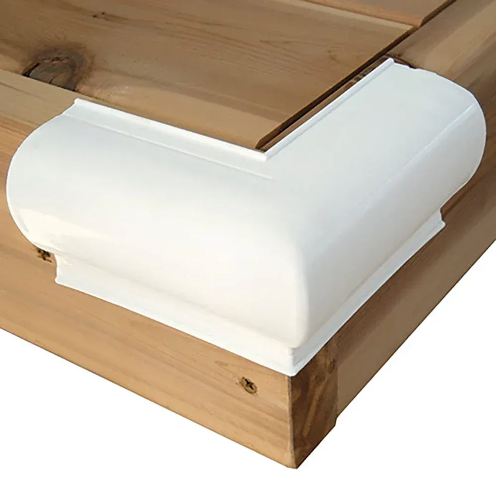 Dock Edge Corner Bumper - White Vinyl