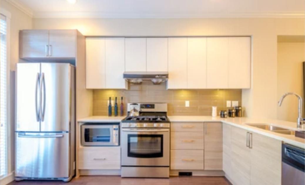 Refrigerator freezer and microwave located in home in Waco tx