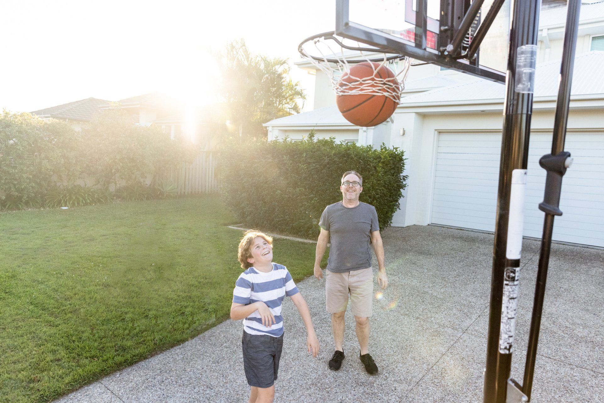 Family Playing in the Lawn — Sydney, NSW — Emerald Lawn Landscape