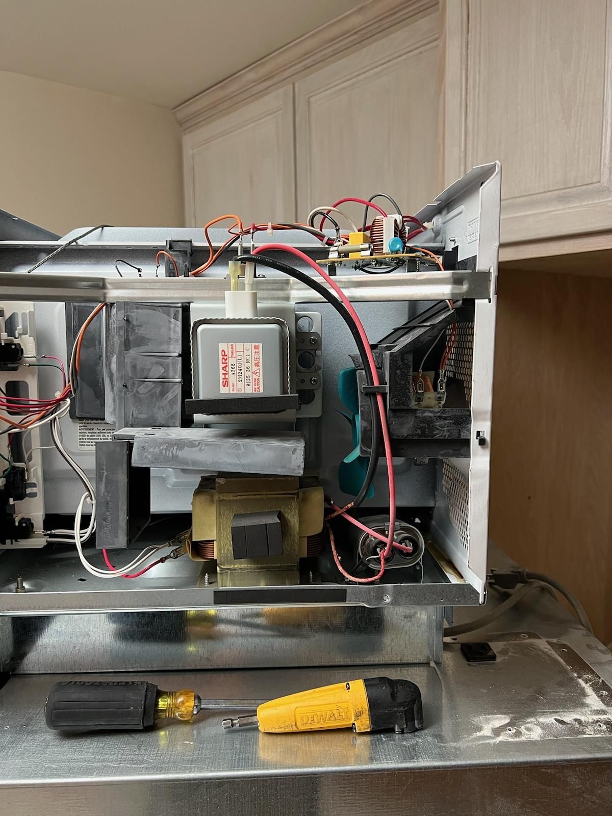 Did you know microwaves are repairable too? An inexpensive microswitch can cause all sorts of havoc!