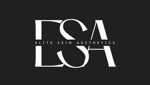 A black and white logo for lsa elite skin aesthetics