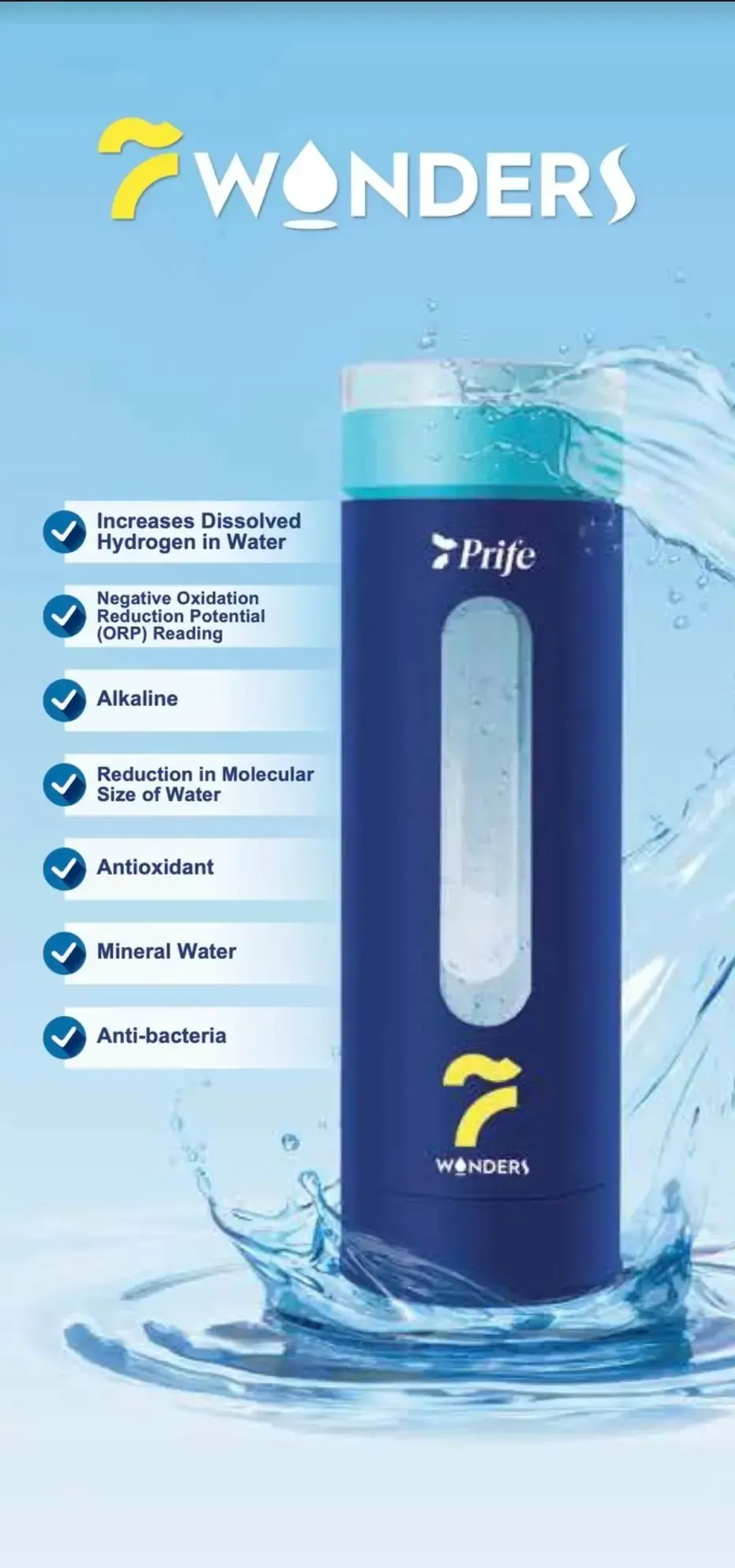 7 Wonders Water Bottle