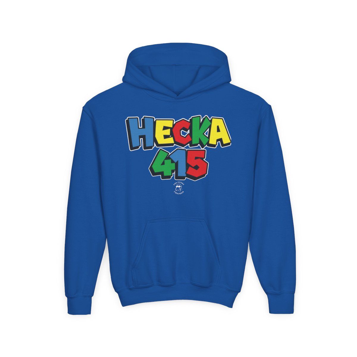 Hecka 415 Colorblock Logo Hoodie | Youth Hooded Sweatshirt