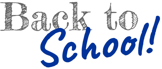 The words, Back to School!