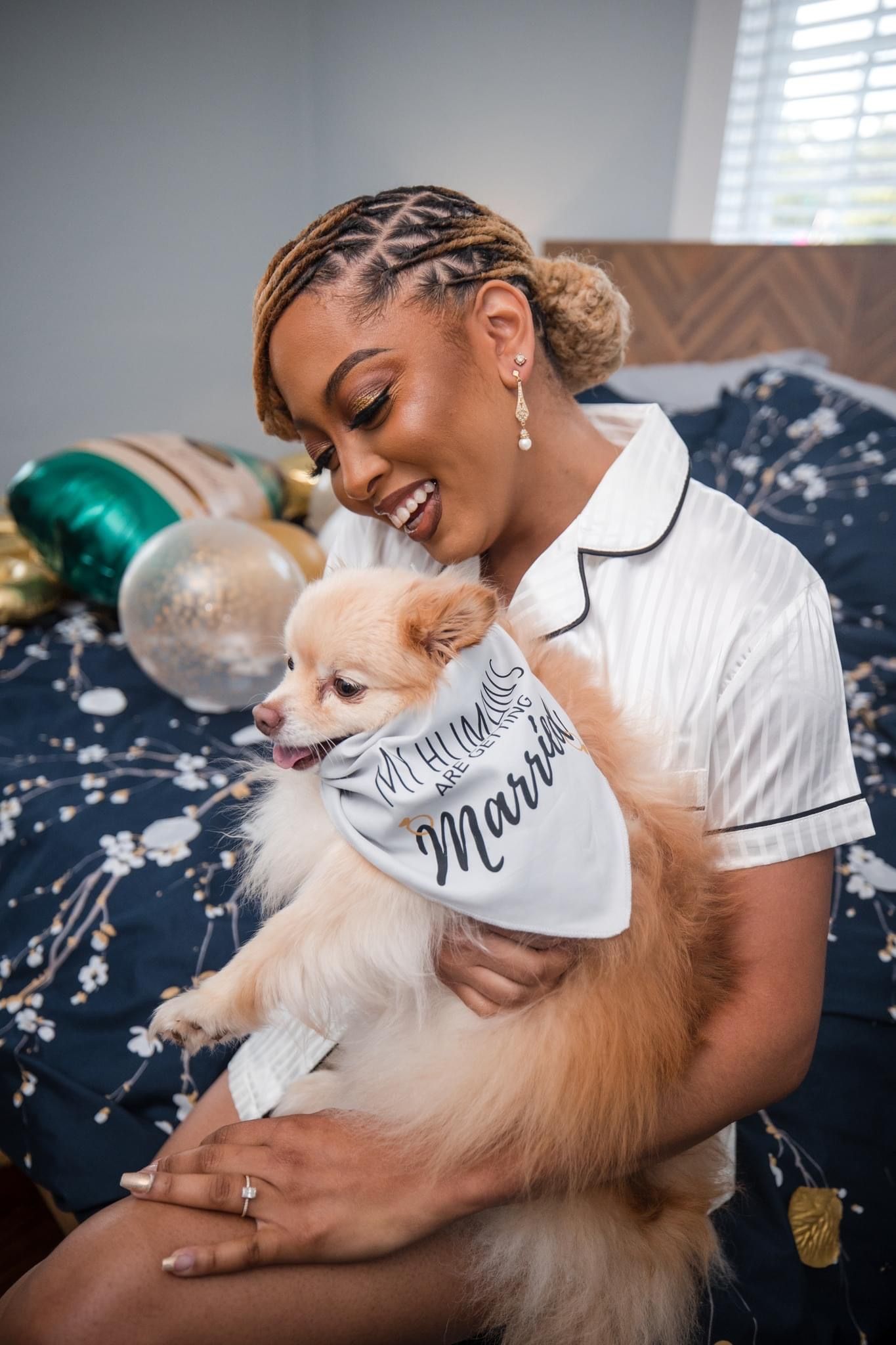 Bride & Dog 