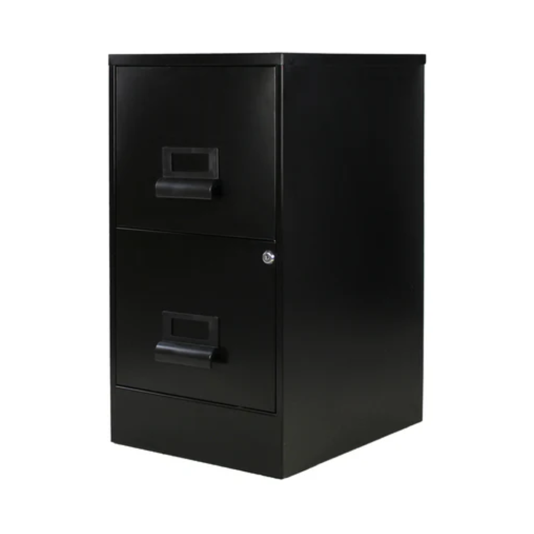 ARCHIVERO 2 GAVETAS NEGRO ECOMAX