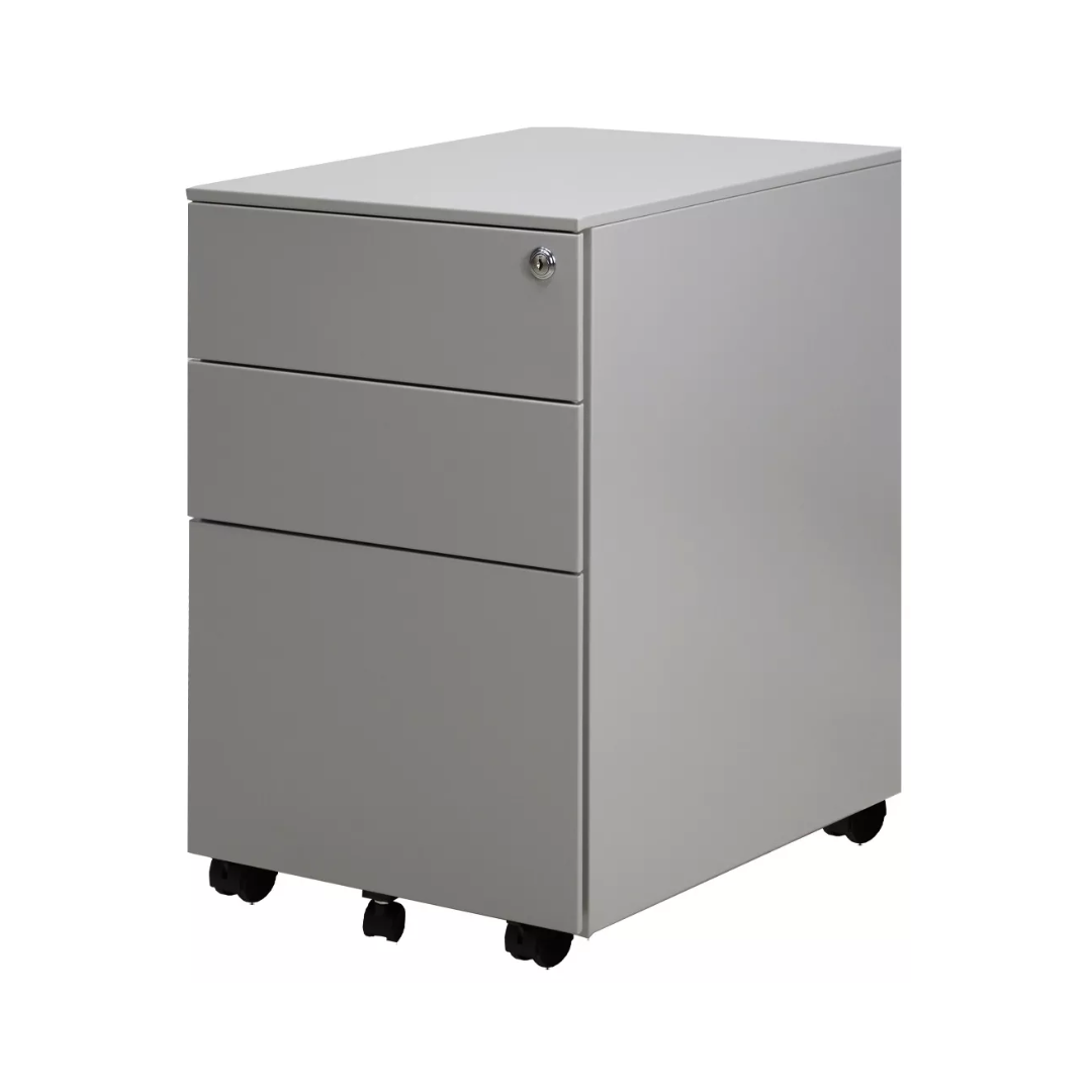 ARCHIVERO 2+1 MOVIL GRIS ECOMAX