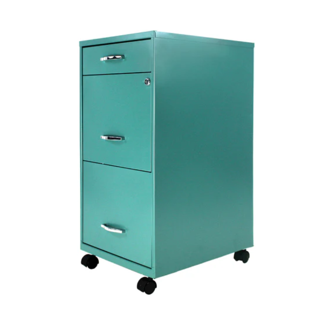 ARCHIVERO 1+2 MOVIL TURQUEZA ECOMAX