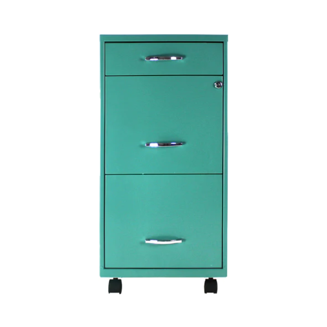 ARCHIVERO 1+2 MOVIL TURQUEZA ECOMAX