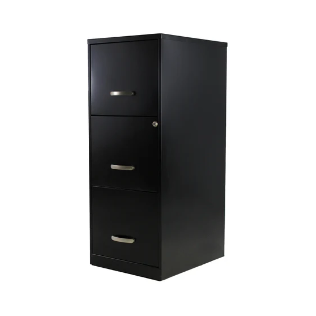 ARCHIVERO 3 GAVETAS NEGRO ECOMAX
