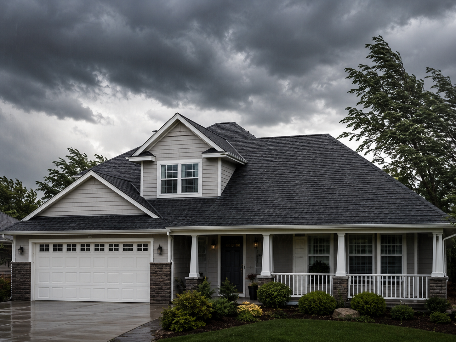 Healthy asphalt shingle roof prepared for storm weather in Richmond, VA
