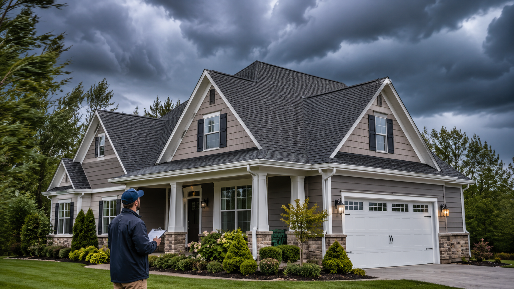 Residential asphalt shingle roof prepared for storm season in Richmond, VA