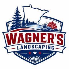 LocalSplash Landscaper logo with green-and-black house and tree graphics