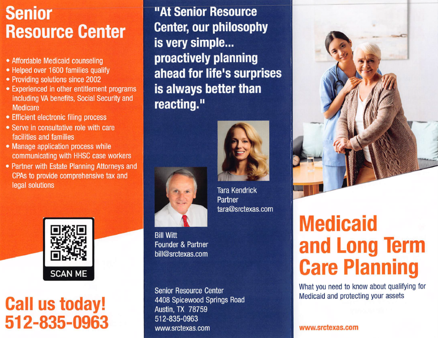 A brochure for medicaid and long term care planning