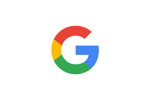 The google logo is on a white background.