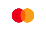 A red and orange circle on a white background.