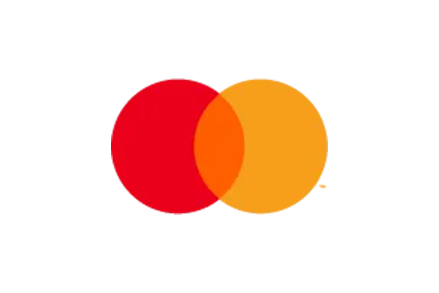 A red and orange circle on a white background.