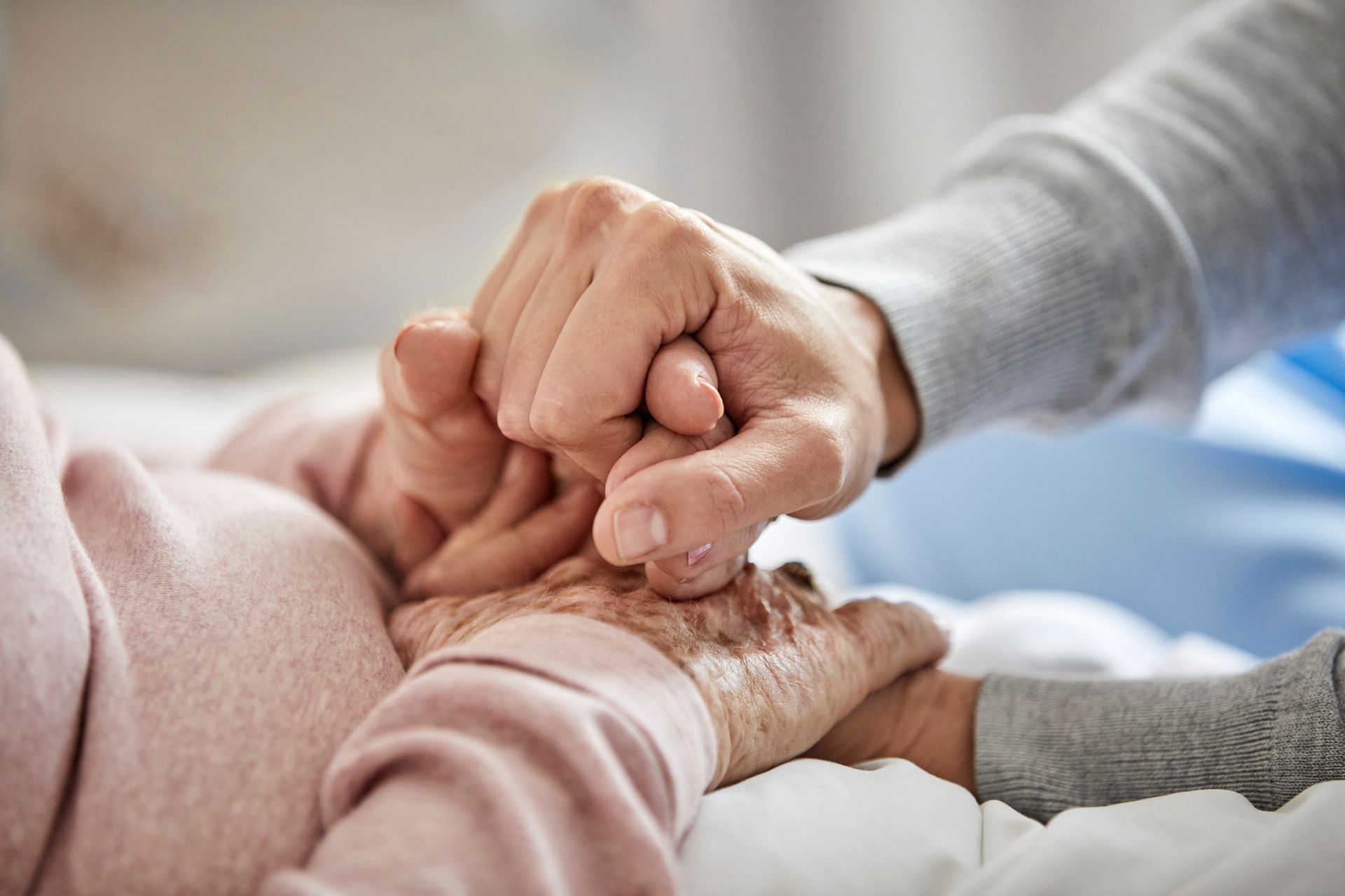 Caregiver Supporting Woman During Corona Outbreak — Perth, WA — LAC Group