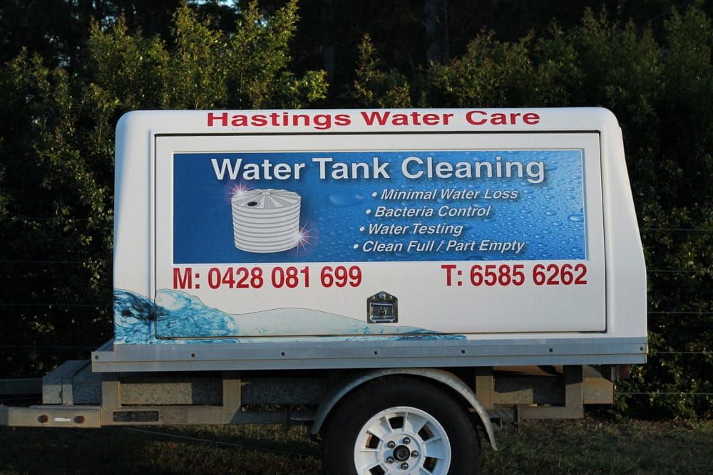 A Trailer for Water Tank Cleaning — Hastings Water Care In Redbank, NSW