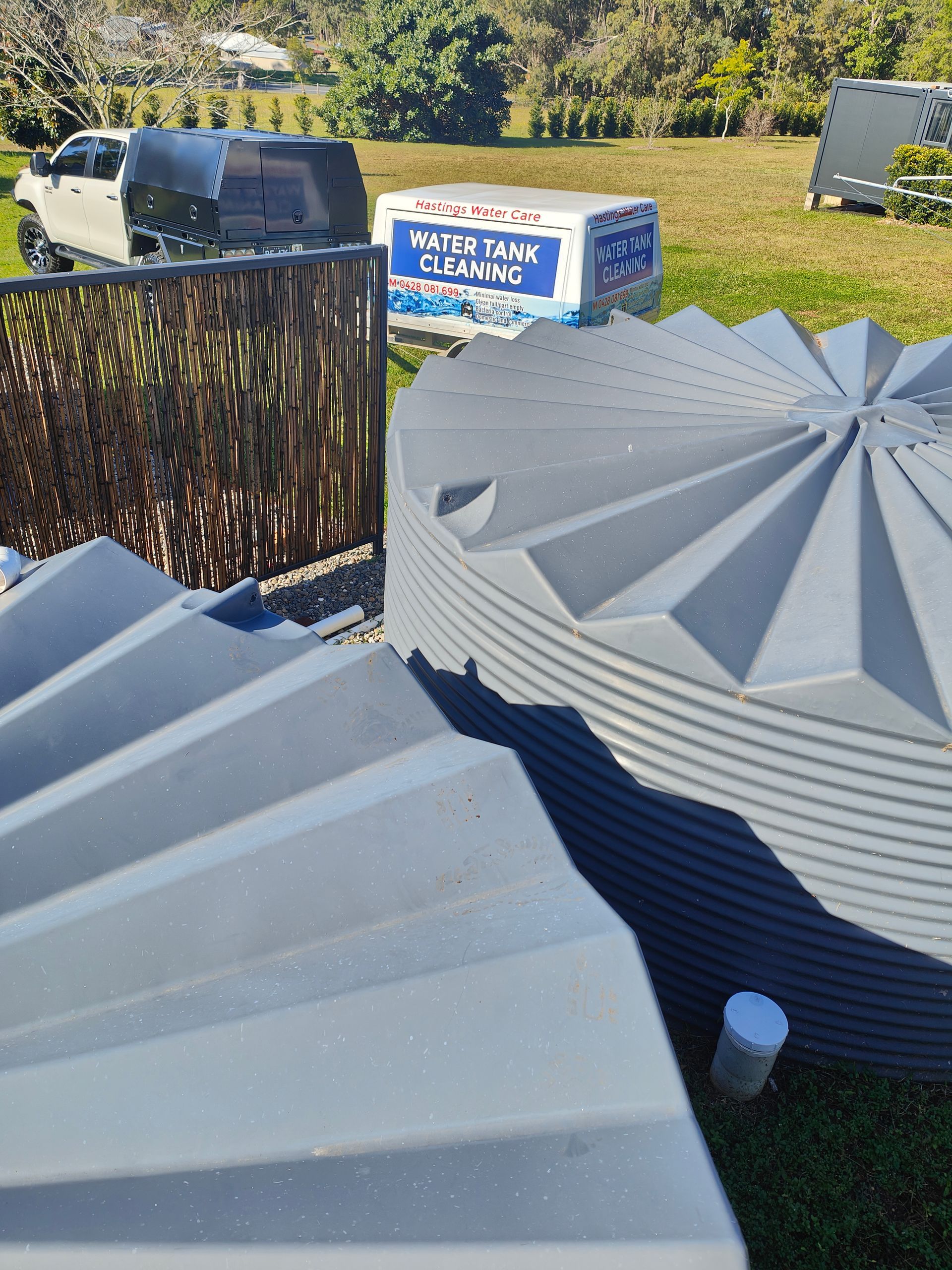Two grey water tanks - Hastings Water Care in Port Macquarie NSW