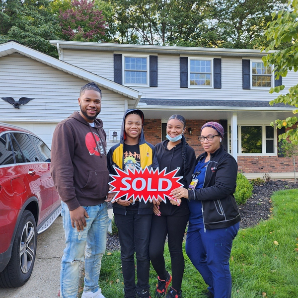 Family with house