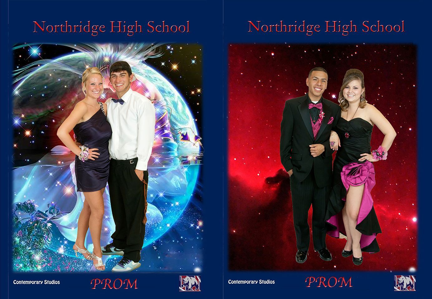 Two prom pictures from northridge high school