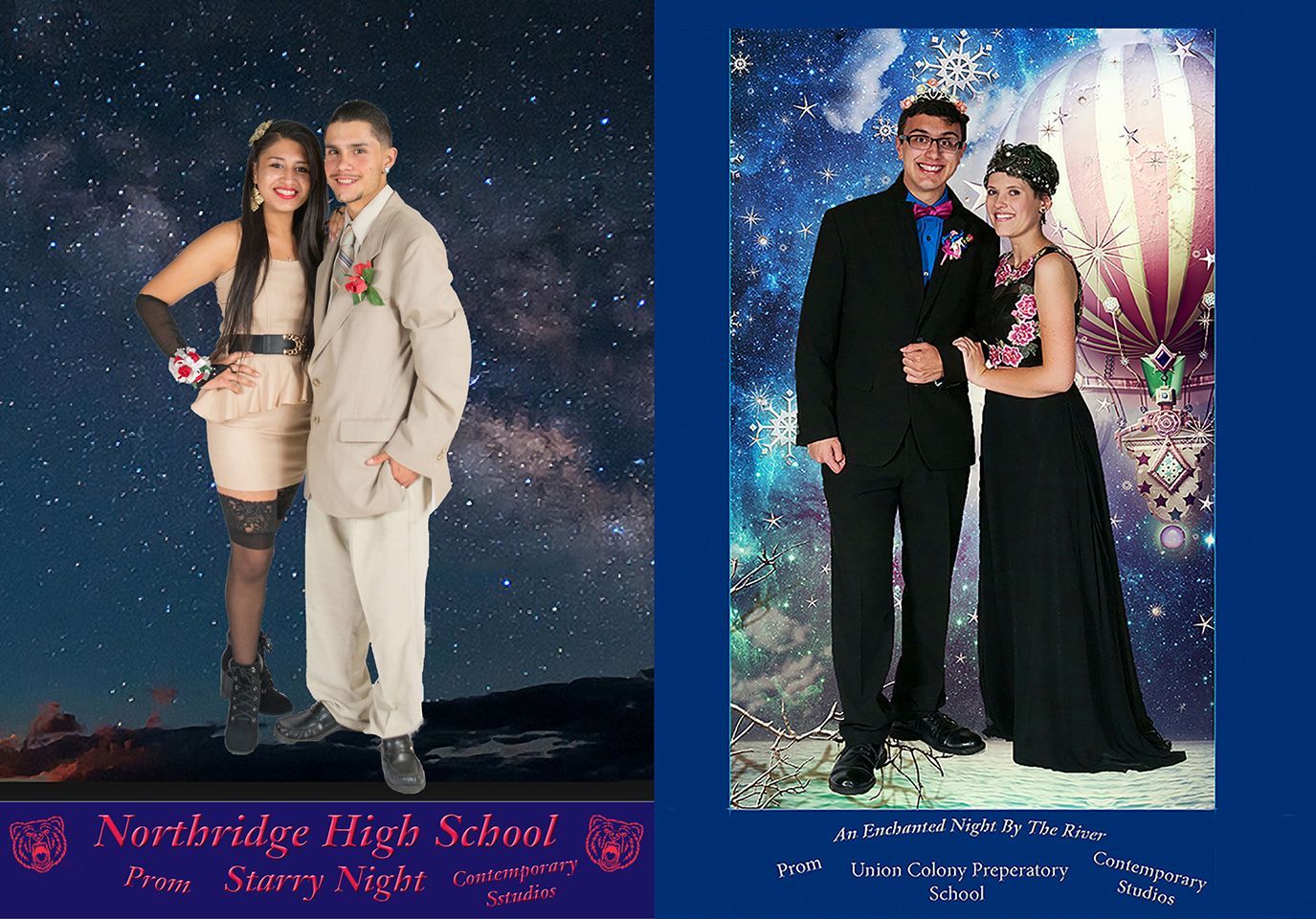 A couple posing for a picture with the words northbridge high school on the bottom