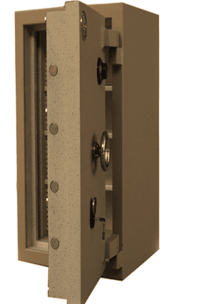 Armoured bank vault