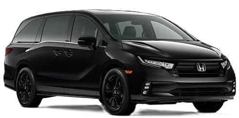 Black Honda Odyssey minivan